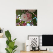Doppelblühende Kirschbaum I Frühjahrsblüte Poster (Heimbüro)
