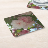 Doppelblühende Kirschbaum I Frühjahrsblüte Rechteckiger Pappuntersetzer (angewinkelt)