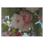 Doppelblühende Kirschbaum I Frühjahrsblüte Schneidebrett (Vorderseite)