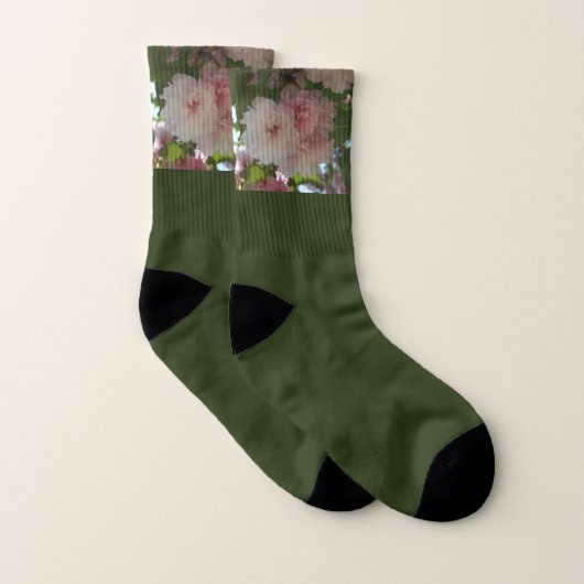 Doppelblühende Kirschbaum I Frühjahrsblüte Socken (Paar)