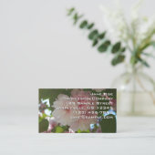 Doppelblühende Kirschbaum I Frühjahrsblüte Visitenkarte (Stehend Vorderseite)