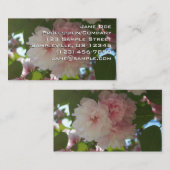 Doppelblühende Kirschbaum I Frühjahrsblüte Visitenkarte (Vorne/Hinten)