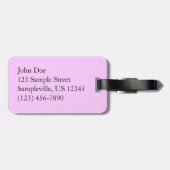 Doppelblühende Kirschbaum II Frühlingsflora Gepäckanhänger (Rückseite horizontal)