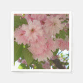 Doppelblühende Kirschbaum II Frühlingsflora Serviette (Vorderseite)