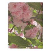Doppelblühende Kirschbaum III Frühlingsflora Extra Großes Moleskine Notizbuch (Rückseite)