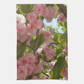 Doppelblühende Kirschbaum III Frühlingsflora Geschirrtuch (Vertikal)