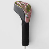 Doppelblühende Kirschbaum III Frühlingsflora Golf Headcover (angewinkelt)