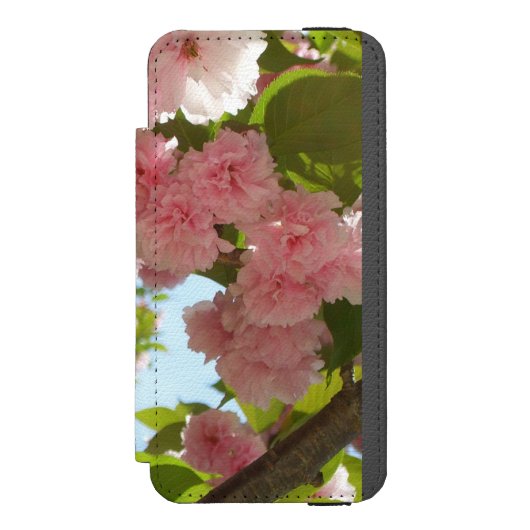 Doppelblühende Kirschbaum III Frühlingsflora Incipio iPhone Geldbeutel-Hülle (Folio Vorderseite)