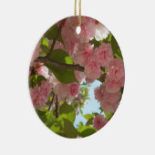 Doppelblühende Kirschbaum III Frühlingsflora Keramik Ornament (Rechts)