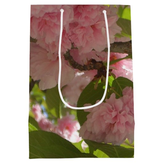 Doppelblühende Kirschbaum III Frühlingsflora Mittlere Geschenktüte (Rückseite)