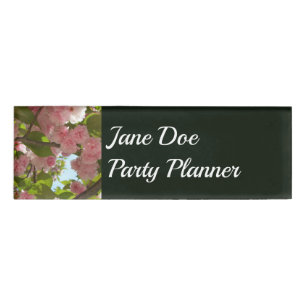 Doppelblühende Kirschbaum III Frühlingsflora Namenschild