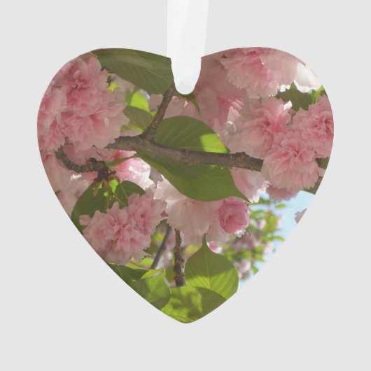 Doppelblühende Kirschbaum III Frühlingsflora Ornament (Rückseite)