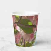 Doppelblühende Kirschbaum III Frühlingsflora Pappbecher (Links)