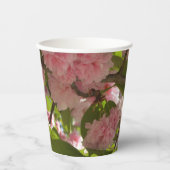 Doppelblühende Kirschbaum III Frühlingsflora Pappbecher (Vorderseite)