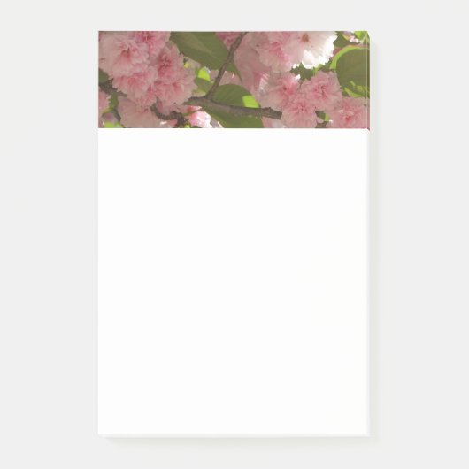 Doppelblühende Kirschbaum III Frühlingsflora Post-it Klebezettel (Vorderseite)