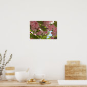 Doppelblühende Kirschbaum III Frühlingsflora Poster (Küche)