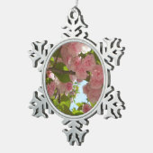 Doppelblühende Kirschbaum III Frühlingsflora Schneeflocken Zinn-Ornament (Rechts)