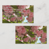 Doppelblühende Kirschbaum III Frühlingsflora Visitenkarte (Vorne/Hinten)