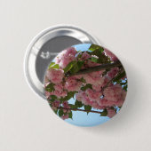 Doppelblühende Kirschbaum IV Frühjahr Button (Vorne & Hinten)