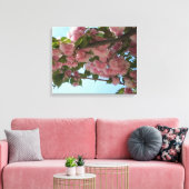 Doppelblühende Kirschbaum IV Frühjahr Leinwanddruck (Insitu (Wohnzimmer))