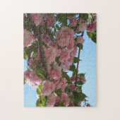 Doppelblühende Kirschbaum IV Frühjahr Puzzle (Vertikal)