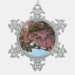 Doppelblühende Kirschbaum IV Frühjahr Schneeflocken Zinn-Ornament