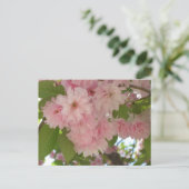 Doppelblühender Kirschbaum II Frühlingsblumen Postkarte (Stehend Vorderseite)