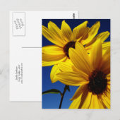 Doppelblume Postkarte (Vorne/Hinten)