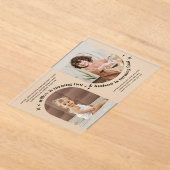 Doppelbogen-Foto Gemeinsame Geburtstagseinladung Acryleinladungen (Ablage )