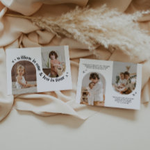 Doppelbogen-Foto Gemeinsame Geburtstagseinladung