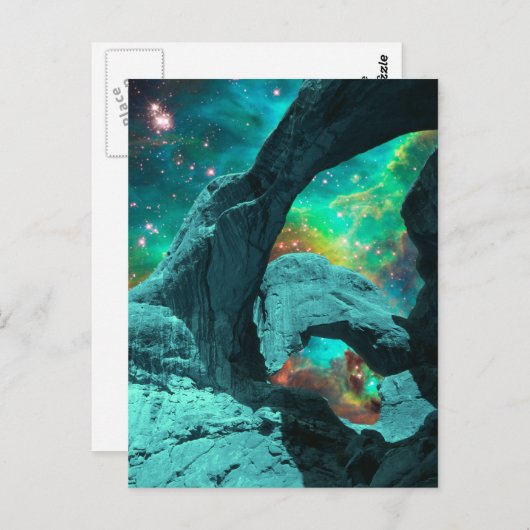 Doppelbogen in der Postkarte Platz (Vorne/Hinten)