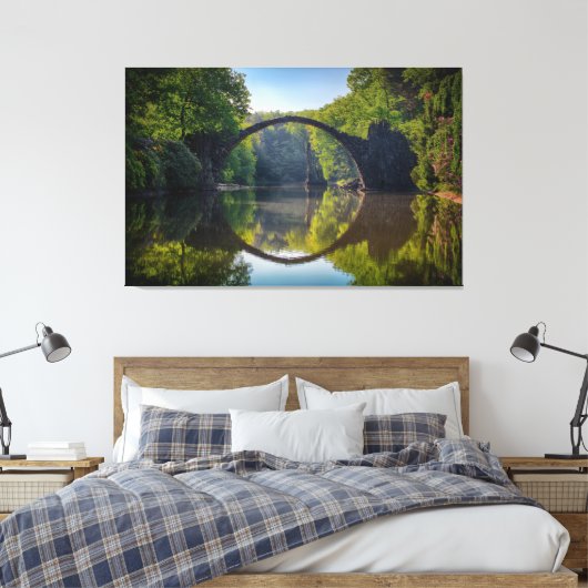 Doppelbogen Leinwanddruck (Insitu (Schlafzimmer))