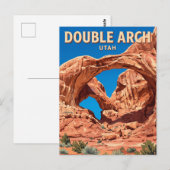 Doppelbogen Moab Utah Postkarte (Vorne/Hinten)