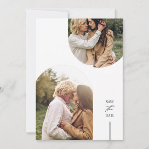Doppelbogen Save-the-Date-Hochzeitseinladungen Einladung