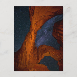 Doppelbogen und Milchstraße - Utah Postkarte