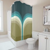 Doppelbogendekoration im Retrostil Duschvorhang (Beispiel)