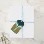 Doppelbogendekoration im Retrostil Geschenkanhänger (Mit Garn)