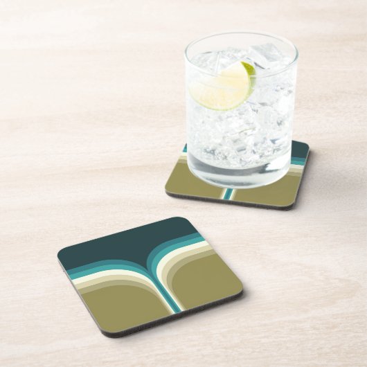 Doppelbogendekoration im Retrostil Getränkeuntersetzer (Rechte Seite)