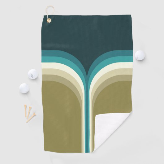 Doppelbogendekoration im Retrostil Golfhandtuch (Insitu)