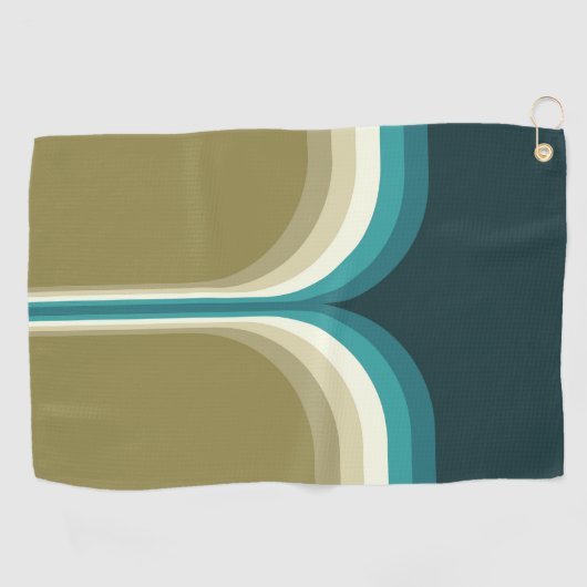 Doppelbogendekoration im Retrostil Golfhandtuch (Horizontal)