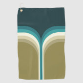 Doppelbogendekoration im Retrostil Golfhandtuch (Vorderseite)