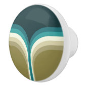 Doppelbogendekoration im Retrostil Keramikknauf (Rechts)