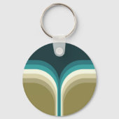 Doppelbogendekoration im Retrostil Schlüsselanhänger (Vorderseite)