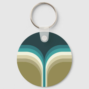 Doppelbogendekoration im Retrostil Schlüsselanhänger