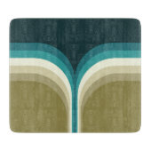 Doppelbogendekoration im Retrostil Schneidebrett (Vorderseite)