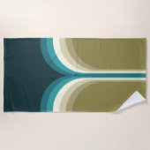 Doppelbogendekoration im Retrostil Strandtuch (Vorderseite)