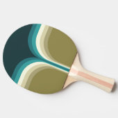 Doppelbogendekoration im Retrostil Tischtennis Schläger (Seitenansicht)