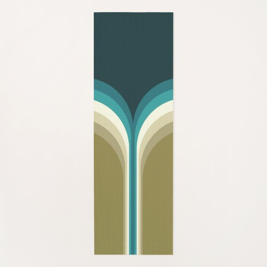 Doppelbogendekoration im Retrostil Yogamatte (Vorderseite)
