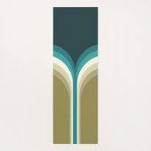 Doppelbogendekoration im Retrostil Yogamatte (Rückseite)