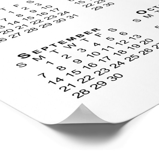 Doppelböschenlandschaft 2025 Kalender Poster (Ecke)